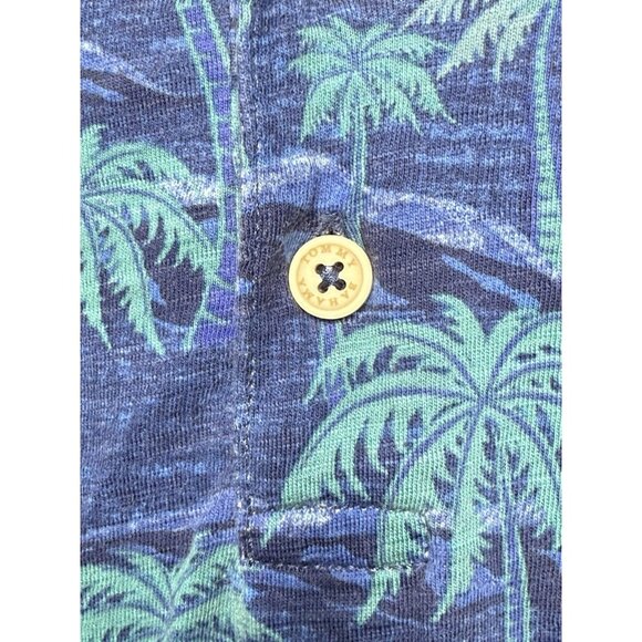Tommy Bahama‎ Men's Large Blue Palm Tree Polo Shirt Short Sleeve Tropical - Picture 5 of 8